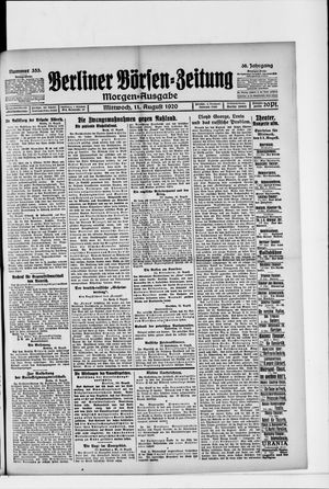 Berliner Börsen-Zeitung vom 11.08.1920