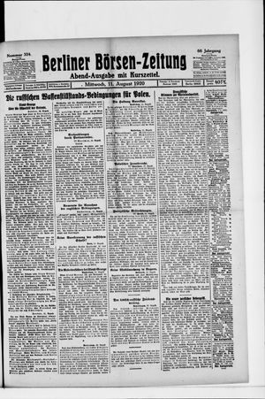 Berliner Börsen-Zeitung vom 11.08.1920