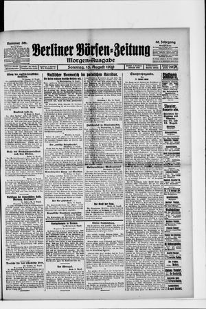 Berliner Börsen-Zeitung vom 15.08.1920