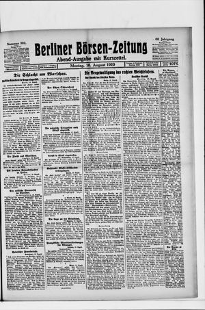 Berliner Börsen-Zeitung vom 16.08.1920