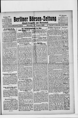 Berliner Börsen-Zeitung vom 17.08.1920
