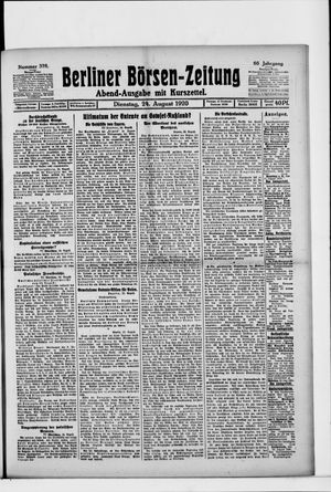 Berliner Börsen-Zeitung vom 24.08.1920