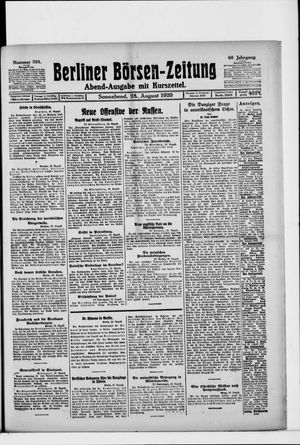 Berliner Börsen-Zeitung vom 28.08.1920