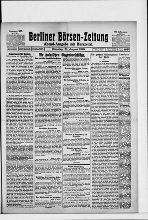 Berliner Börsen-Zeitung vom 31.08.1920