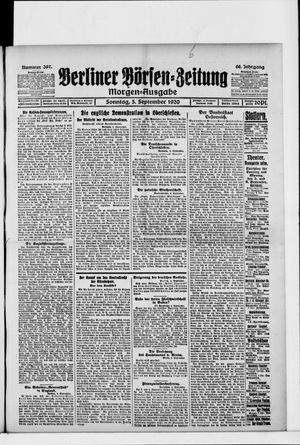 Berliner Börsen-Zeitung vom 05.09.1920
