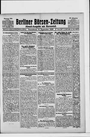 Berliner Börsen-Zeitung vom 11.09.1920