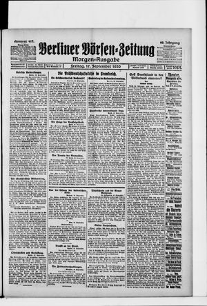 Berliner Börsen-Zeitung vom 17.09.1920