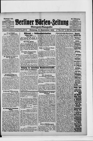 Berliner Börsen-Zeitung vom 21.09.1920