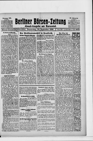Berliner Börsen-Zeitung vom 23.09.1920
