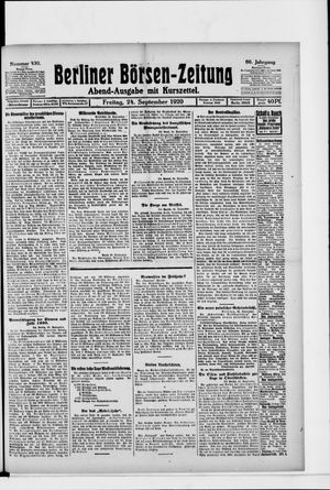 Berliner Börsen-Zeitung vom 24.09.1920