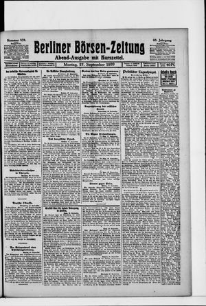 Berliner Börsen-Zeitung vom 27.09.1920