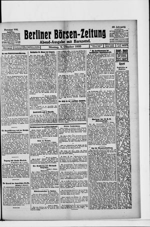 Berliner Börsen-Zeitung vom 04.10.1920