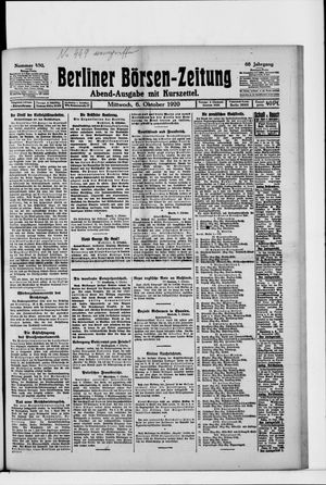 Berliner Börsen-Zeitung vom 06.10.1920
