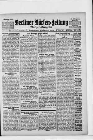 Berliner Börsen-Zeitung vom 16.10.1920