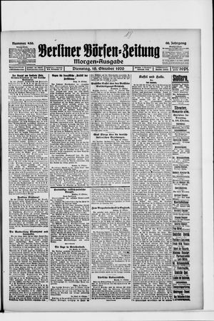Berliner Börsen-Zeitung vom 19.10.1920