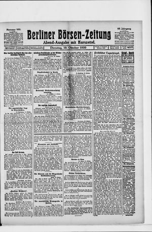 Berliner Börsen-Zeitung vom 19.10.1920