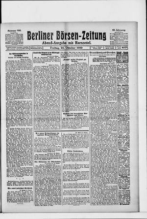 Berliner Börsen-Zeitung on Oct 22, 1920