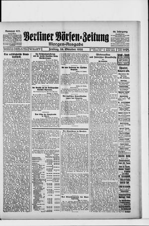 Berliner Börsen-Zeitung vom 29.10.1920