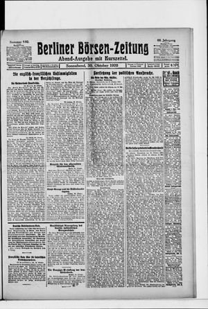 Berliner Börsen-Zeitung vom 30.10.1920