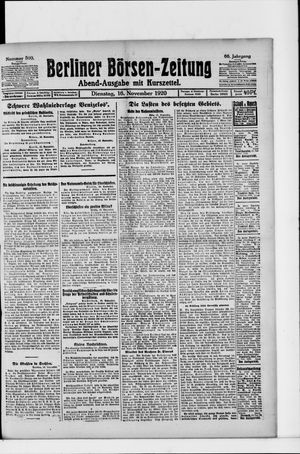 Berliner Börsen-Zeitung vom 16.11.1920