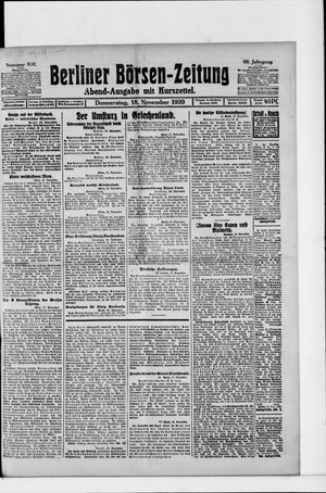 Berliner Börsen-Zeitung vom 18.11.1920