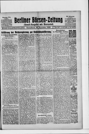 Berliner Börsen-Zeitung vom 20.11.1920