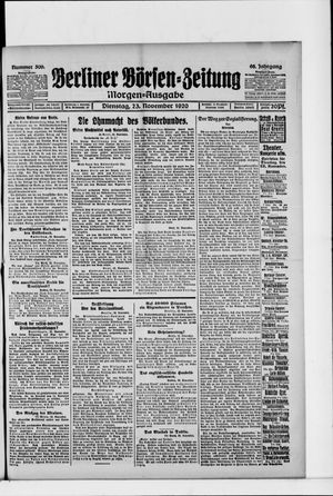 Berliner Börsen-Zeitung vom 23.11.1920