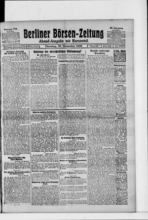 Berliner Börsen-Zeitung vom 30.11.1920