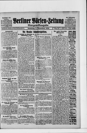 Berliner Börsen-Zeitung vom 05.12.1920