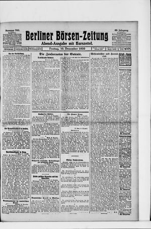 Berliner Börsen-Zeitung vom 10.12.1920