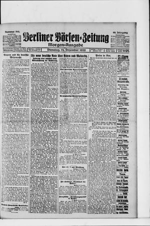 Berliner Börsen-Zeitung vom 14.12.1920