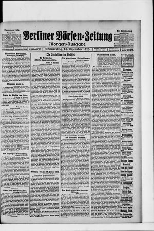 Berliner Börsen-Zeitung vom 23.12.1920