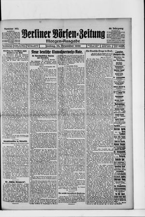 Berliner Börsen-Zeitung vom 24.12.1920