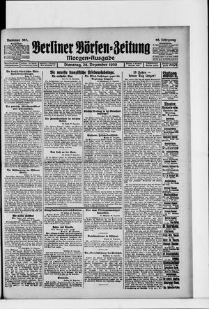 Berliner Börsen-Zeitung vom 28.12.1920