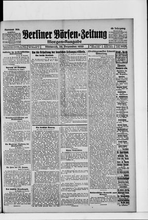 Berliner Börsen-Zeitung on Dec 29, 1920