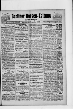 Berliner Börsen-Zeitung vom 29.12.1920