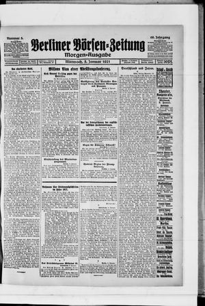 Berliner Börsen-Zeitung vom 05.01.1921