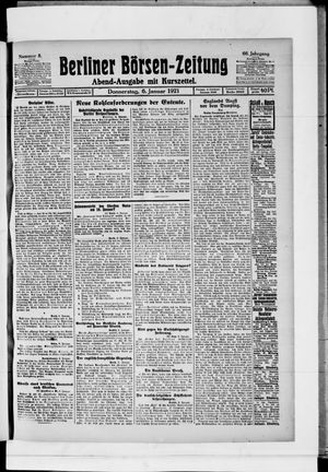Berliner Börsen-Zeitung vom 06.01.1921