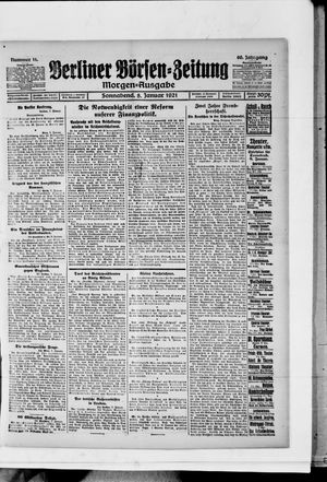 Berliner Börsen-Zeitung vom 08.01.1921