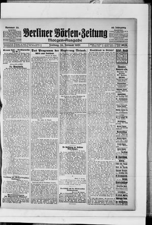 Berliner Börsen-Zeitung on Jan 21, 1921