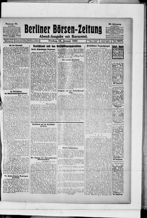 Berliner Börsen-Zeitung on Jan 21, 1921