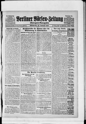 Berliner Börsen-Zeitung on Jan 26, 1921