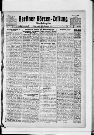 Berliner Börsen-Zeitung vom 26.01.1921