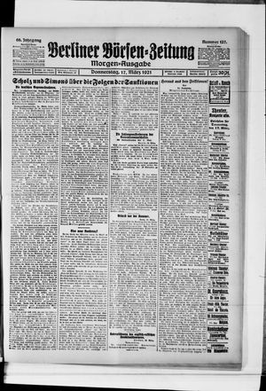 Berliner Börsen-Zeitung on Mar 17, 1921