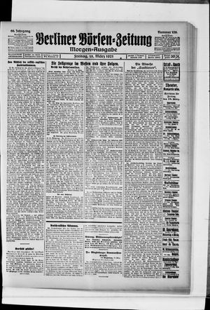 Berliner Börsen-Zeitung on Mar 18, 1921