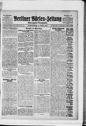 Berliner Börsen-Zeitung on Mar 24, 1921