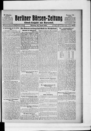 Berliner Börsen-Zeitung vom 18.04.1921