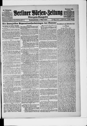Berliner Börsen-Zeitung on May 7, 1921