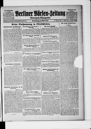 Berliner Börsen-Zeitung on May 8, 1921