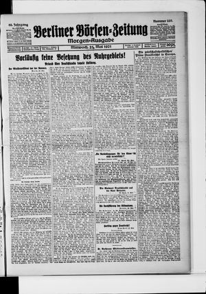Berliner Börsen-Zeitung vom 25.05.1921